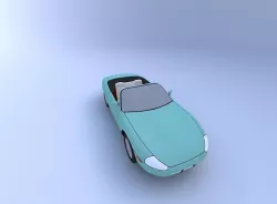 2000 Jaguar XK8 Convertible with Interior 3D model