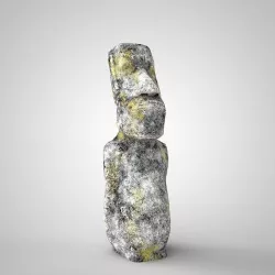 3D Moai statue 3D model