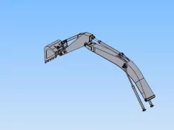 3D model of CASE Boom  Arm and Bucket 3D model