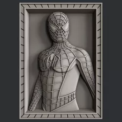 3d STL models for CNC router Spider Man 3D model