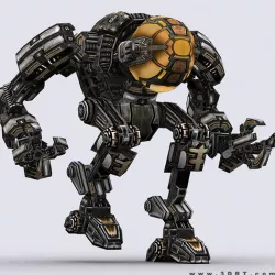3DRT - Mech robot engineer - 02 Low-poly 3D model