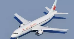 737 400 Air Canada With Interior 3D model