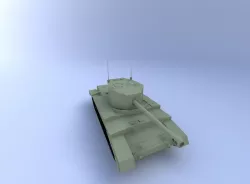 A30 Challenger Tank 3D model