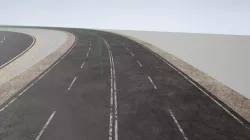 Advanced Road Materials - UE4 Low-poly 3D model