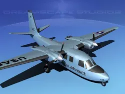 Aero Commander U-9 Air Force 3D model