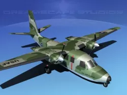 Aero Commander U-9 US Air Force 3D model