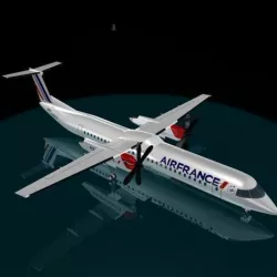Air france Regional dash 8-400 3D model