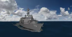 Akizuki Class Destroyer 3D model