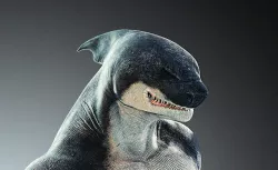 Anthro Shark Low-poly 3D model