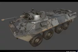 APC BTR-90 Low-poly 3D model