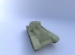 Archer Tank, (76.2 mm) 3D model