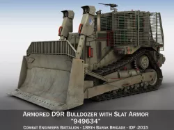 Armored D9R Bulldozer - 949634 - IDF 3D model