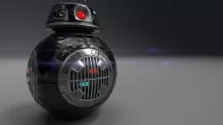 BB-9E Low-poly 3D model