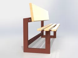Bench-table 3D model
