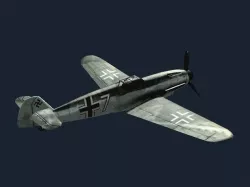 Bf-109G Low-poly 3D model