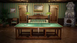 BILLIARD ROOM UNREAL ENGINE 4 Low-poly 3D model