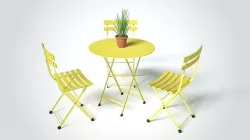 Bistro table and chairs 3D model