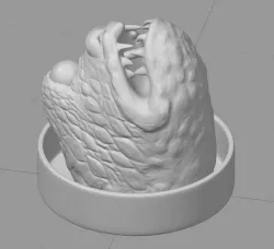 Black Series Scale Jabba The Hutt Throne Gargoyle - High Quality 3D model