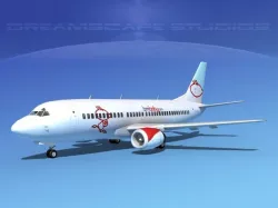 Boeing 737-300 BMI Baby 3D model