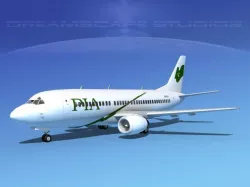 Boeing 737-300 PIA 3D model