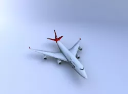 Boeing 747 Aircraft Low-poly 3D model