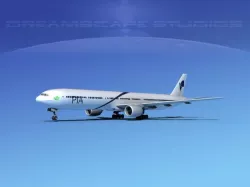 Boeing 777-300 PIA 3D model