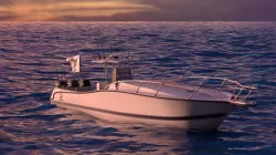 Boston Whaler Center Console Sport Fishing Boat Low-poly 3D model