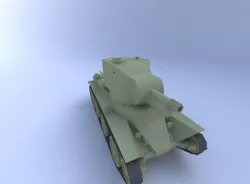 BT-42 Tank, (114 mm) 3D model
