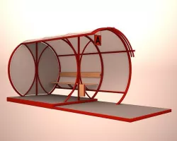 Bus stop 3D model