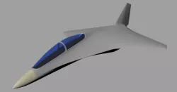 BWB fighter 3D model