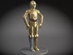 C-3PO Star Wars Droid 3D model