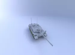 Challenger 2 tank 3D model