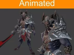 Character Demon Low-poly 3D model