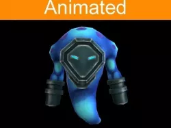 Character Mechanical Demon Low-poly 3D model