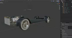 Chasis for classic car modeling  Low-poly 3D model