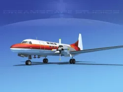 Convair CV-580 Gem State Air 3D model