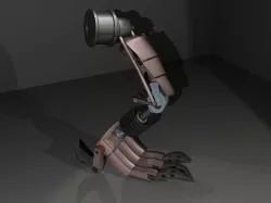 Cyborg leg part 3D model