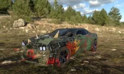 death race low poly car game ready  Low-poly 3D model