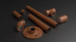 Decorative Plumbing Pipes 3D model