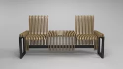 design bench transformer Low-poly 3D model