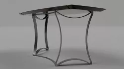 Designer table Naples Low-poly 3D model