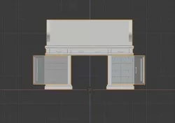 Desk prop 3D model