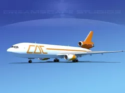 Douglas DC-10 CAC Cargo 3D model