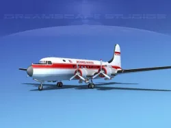 Douglas DC-4 Richards Aviation 3D model
