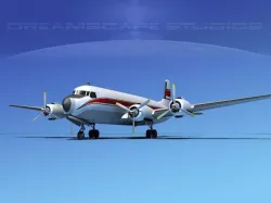 Douglas DC-7B Corporate 1 3D model