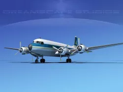 Douglas DC-7B Corporate 3 3D model