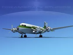 Douglas DC-7B Olympia Air 3D model