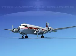 Douglas DC-7B Saturn 3D model