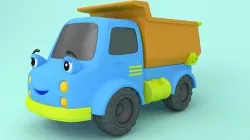 Dump truck Cartoon Low-poly 3D model
