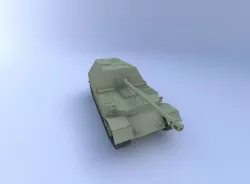 Elefant Tank, (88 mm) 3D model